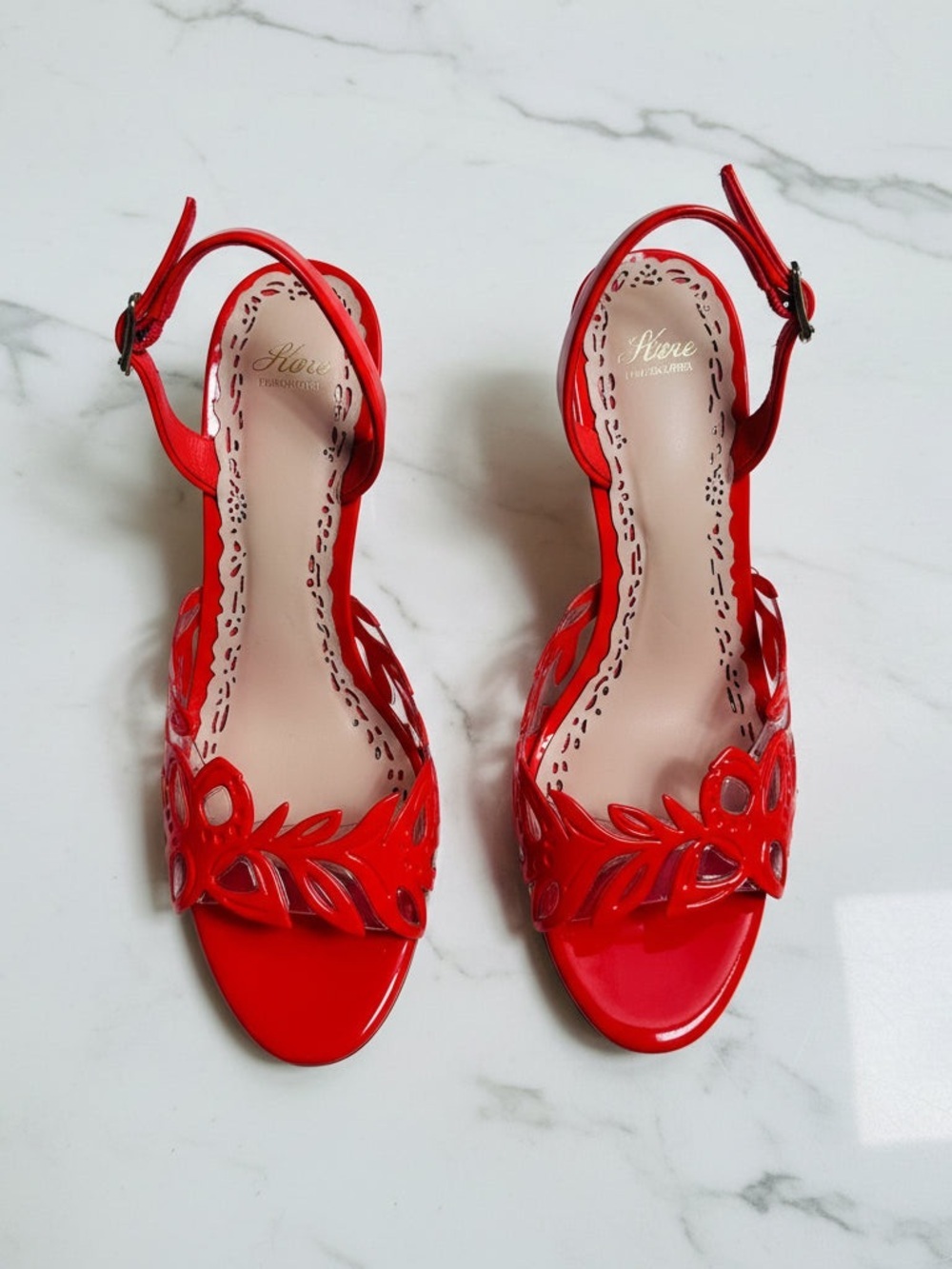 Marchesa Vibrant Red Heels